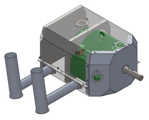 Enclosed Motor Drawing